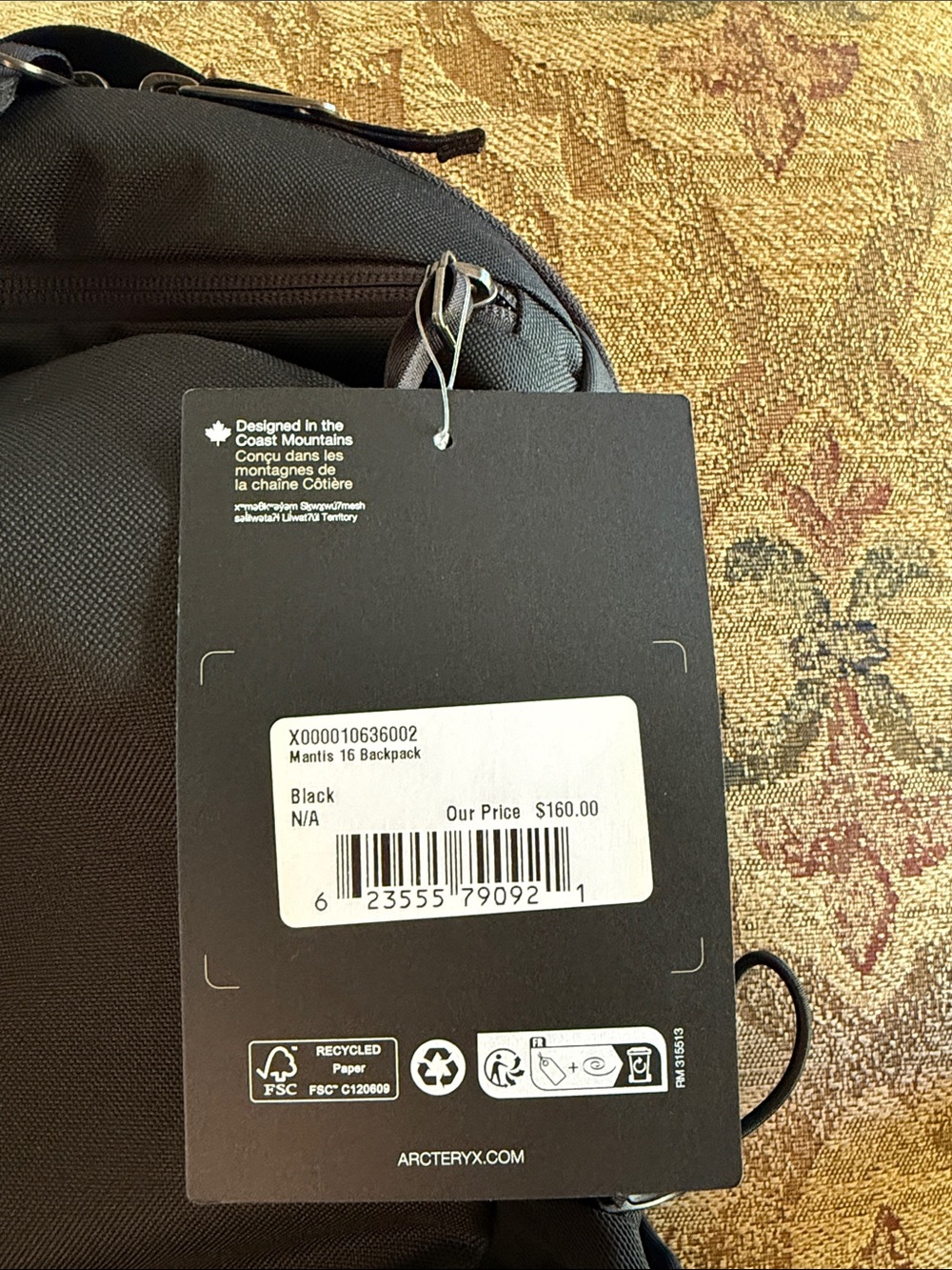 Arc'teryx Mantis 16 backpack (NWT) - Picture 5 of 6